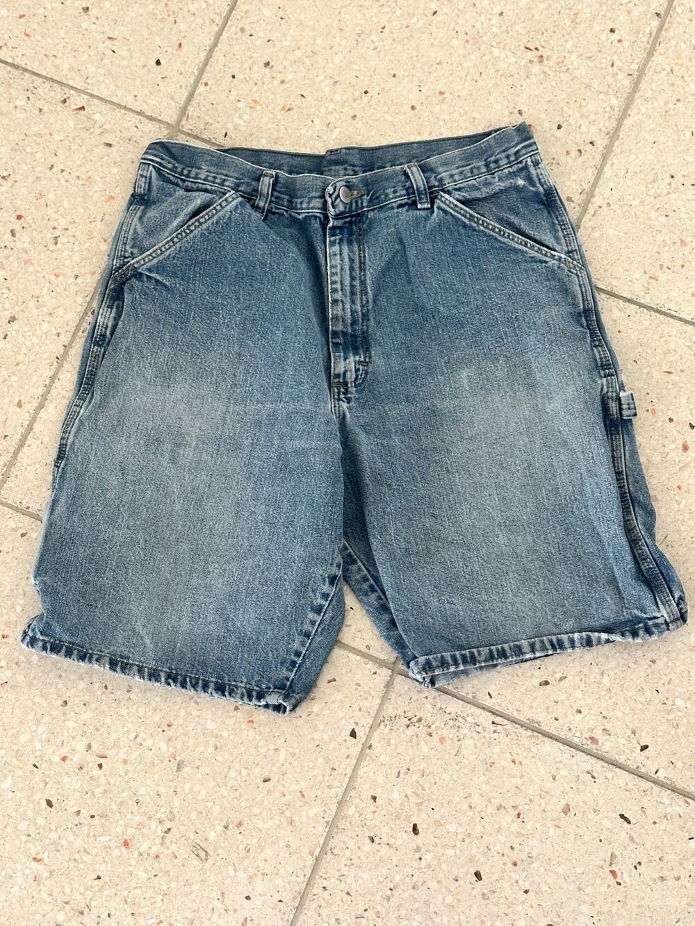 Mens Carpenter Shorts Size 32 perfect wash Streetwear Jeans Wrangler